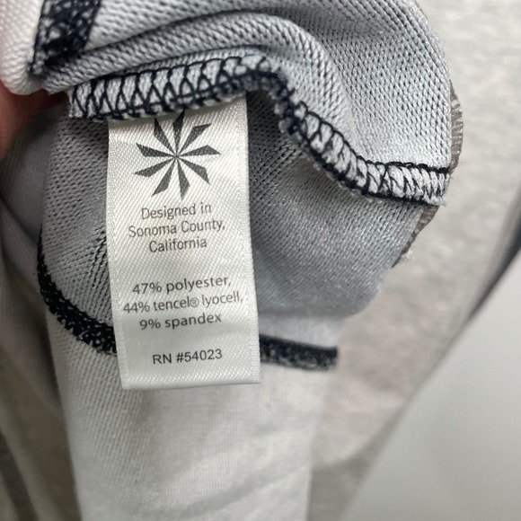 Athleta Colorblock Long Sleeve Shirt Dress Heather Gray Light Gray Bodycon XS - Picture 8 of 15